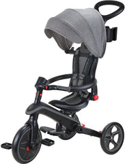 Draisienne / tricycle Globber | Trike Explorer 4 en 1 pliable | Gris noir