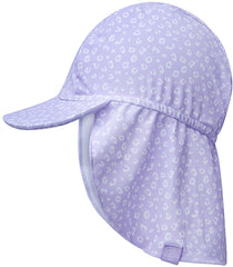Les essentiels de la natation | Chapeau de soleil UV | 0-1 ans | Léopard violet