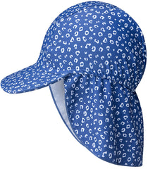 Les essentiels de la natation | Chapeau de soleil UV | 0-1 ans | Léopard bleu