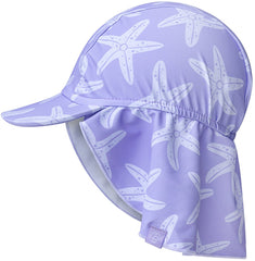Les essentiels de la natation | Chapeau de soleil UV | 0-1 ans | Étoile de mer violette
