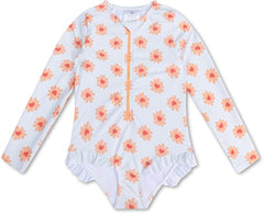 Les essentiels de la natation | Maillot de bain filles 62/68 | Coeurs de fleurs