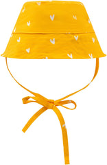Les essentiels de la natation | Chapeau de soleil UV | 0-1 ans | Coeurs oranges