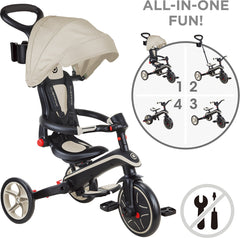 Globber Laufrad / Dreirad | Trike Explorer 4 in 1 Foldable | Taupe
