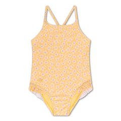 Swim Essentials | Badeanzug Mädchen | Yellow Flowers