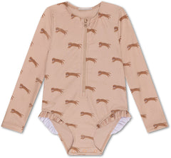 Swim Essentials | Schwimmanzug Mädchen | Leopard Animals