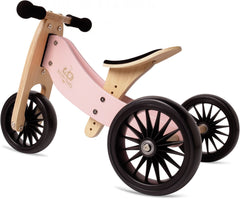 Kinderfeets wooden balance bike | Tiny Tot Plus | Rose
