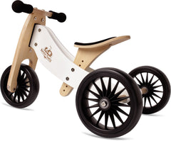 Kinderfeets wooden balance bike | Tiny Tot Plus | White