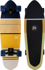Planche Slide Cruiser | 28 pouces | Rayures Jaune