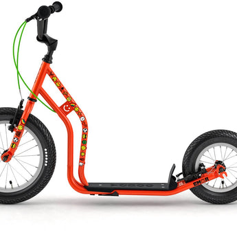 Yedoo Scooter mit Lufträder | Wzoom Emoji | Rot - Funwheel