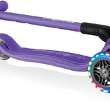 Globber Mini Scooter | Primo Foldable Plus Lights | Violet - Funwheel