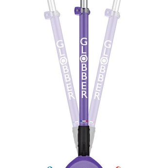 Globber Mini Scooter | Primo Foldable Plus Lights | Violet - Funwheel