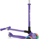 Globber Mini Scooter | Primo Foldable Plus Lights | Violet - Funwheel