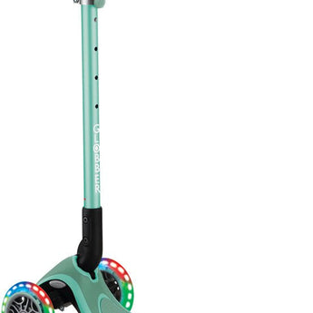 Globber Mini Scooter | Primo Foldable Plus Lights | Mint - Funwheel