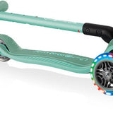 Globber Mini Scooter | Primo Foldable Plus Lights | Mint - Funwheel