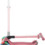 Globber Mini Scooter | Primo Foldable Plus Lights | Pastel Pink - Funwheel