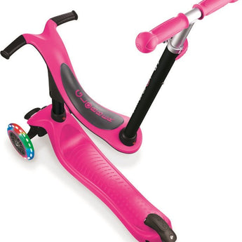 Globber Laufrad / Dreirad | GO UP Sporty Lights with Stabilizer | Pink - Funwheel