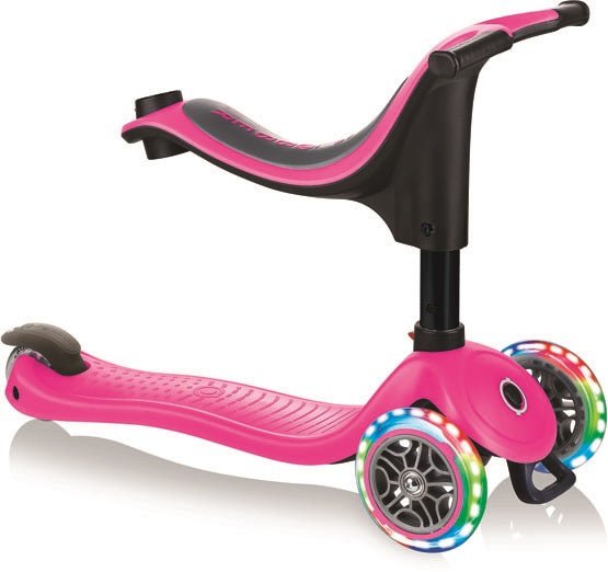 Globber Laufrad / Dreirad | GO UP Sporty Lights with Stabilizer | Pink - Funwheel