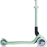 Globber Mini Scooter | JUNIOR Foldable Lights Eco | Pistachio - Funwheel