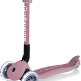 Globber Mini Scooter | JUNIOR Foldable Lights Eco | Berry - Funwheel