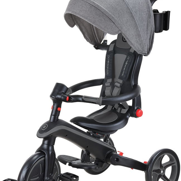 Globber Laufrad / Dreirad | Trike Explorer 4 in 1 Foldable | Black Grey - Funwheel