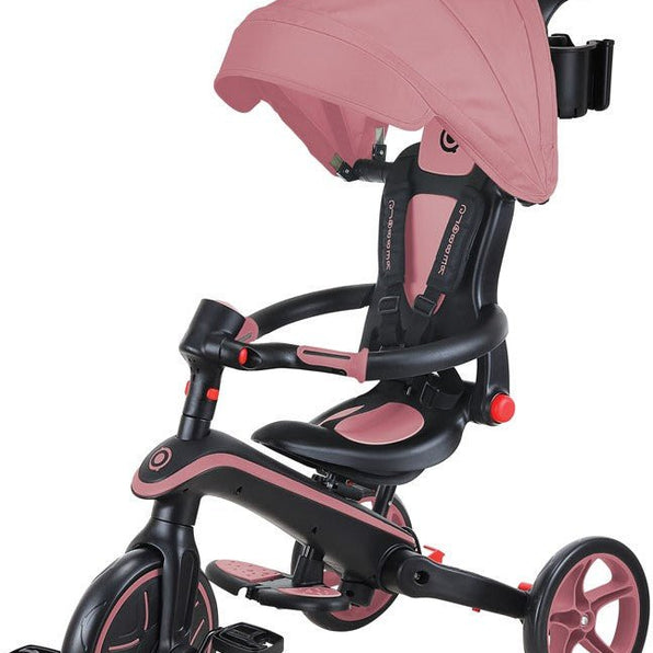 Globber Laufrad / Dreirad | Trike Explorer 4 in 1 Foldable | Deep Pastel Pink - Funwheel