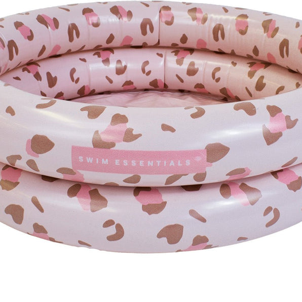 Les essentiels de la natation | Piscine bébé 60cm | Léopard vieux rose