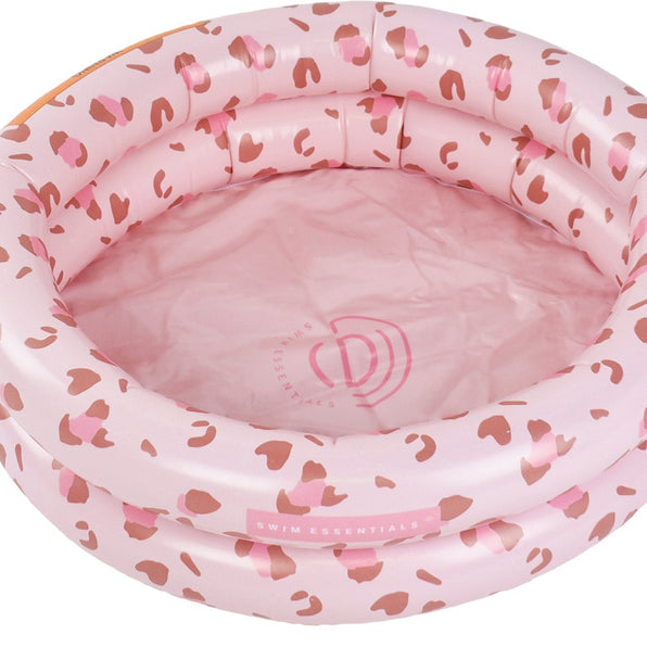 Les essentiels de la natation | Piscine bébé 60cm | Léopard vieux rose