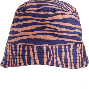 Blue Orange Zebra Striped Sunhat 5