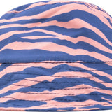 Blue Orange Zebra Striped Sunhat 6