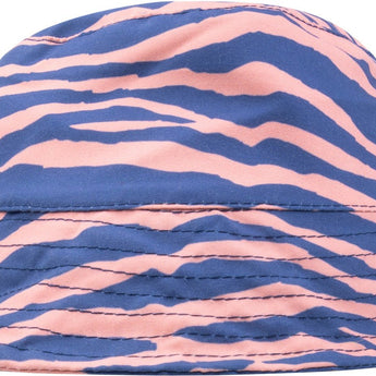 Blue Orange Zebra Striped Sunhat 6