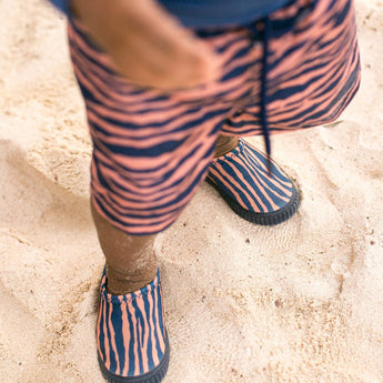 Blue Orange Zebra Watershoe - 4