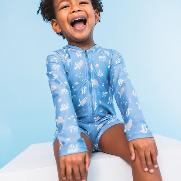 Swim Essentials | Schwimmanzug Jungs | Blue Sealife