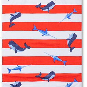 Swim Essentials | Bath Towel 135 x 65 cm | Red Whale