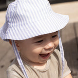 Light Blue Striped Sunhat 3