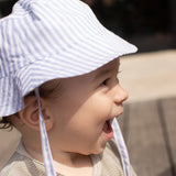 Light Blue Striped Sunhat 4