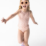 Old Pink Leopard Girls Bathing Suit 31