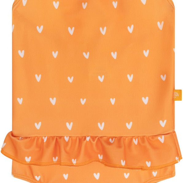 Orange Hearts Girls Bathing Suit 2