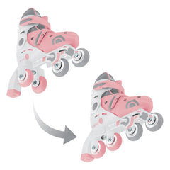 Globber | Inline Skate 2 in 1 | Gr. 26-29 | Pastel pink