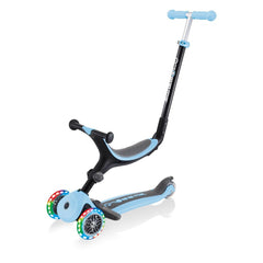 Globber Laufrad / Dreirad | GO UP Foldable Plus Lights | Pastel blau