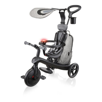 Globber Laufrad / Dreirad | Trike Explorer 4 in 1 Deluxe Play | Black Grey - Funwheel