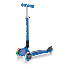 Globber Mini Scooter | Primo Foldable Fantasy Lights | Blue