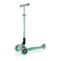 Globber Mini Scooter | Primo Foldable Plus Lights | Mint