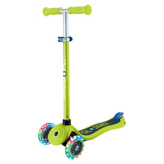 Globber Mini Scooter | Primo Lights | Lime green - Navy blue