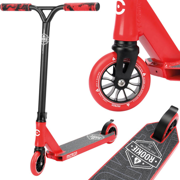 Motion Freestyle Scooter| Rookie Pro | Schwarz-rot