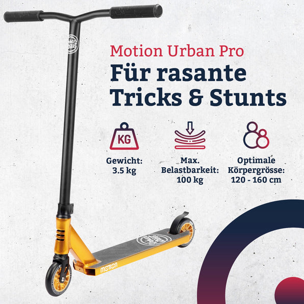 Motion Freestyle Scooter | Urban Pro | Gold-schwarz