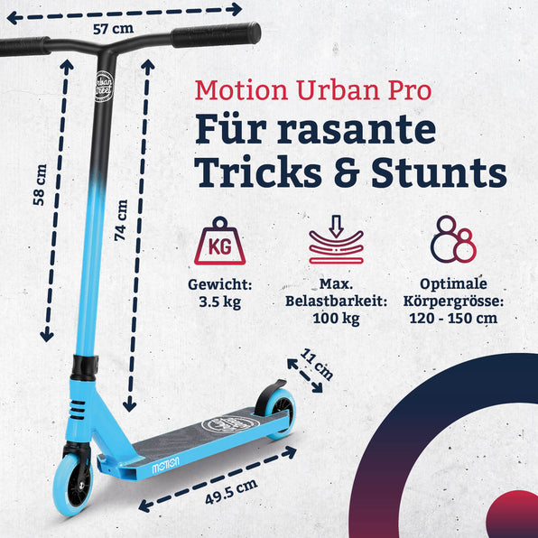 Motion Freestyle Scooter | Urban Pro | Schwarz-blau