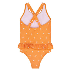 Swim Essentials | Badeanzug Mädchen | Orange Hearts