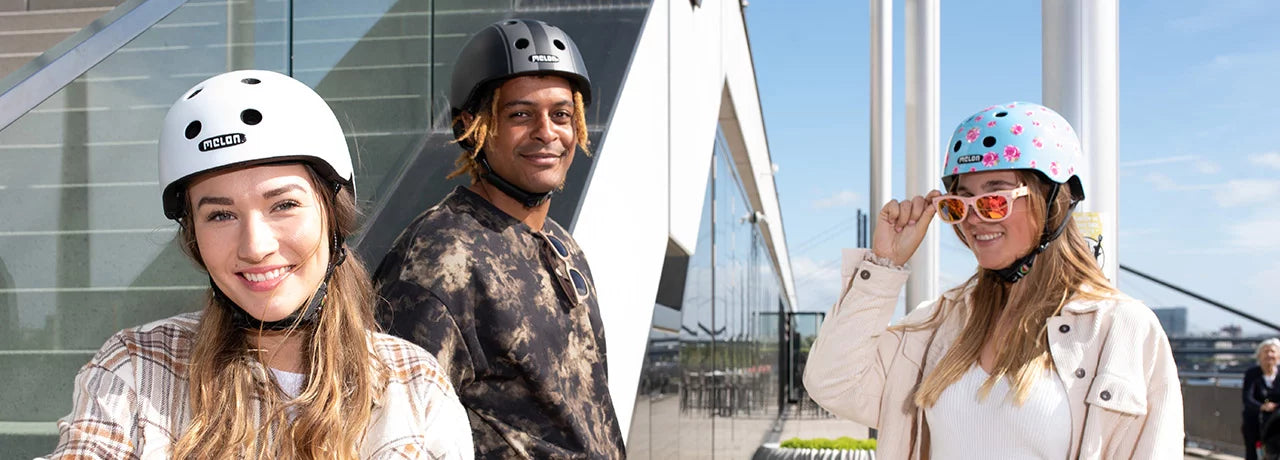 Protective gear for children on a scooter