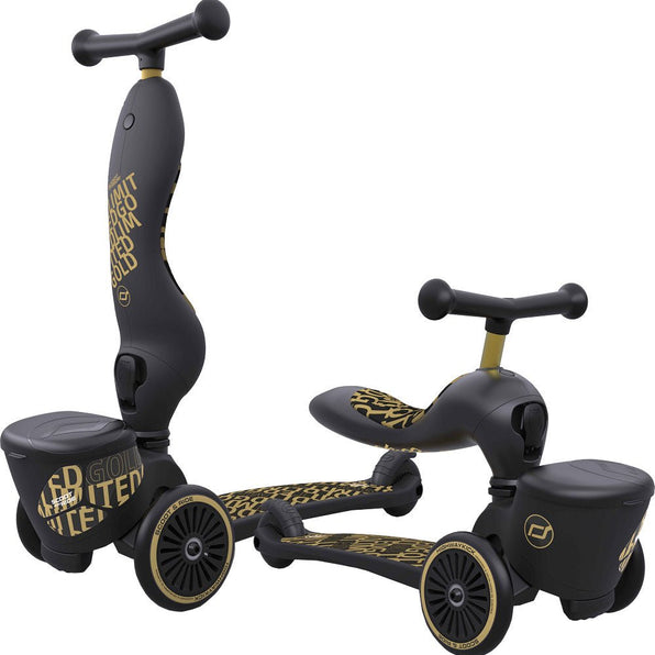 Scoot and Ride Laufrad / Dreirad | Highwaykick 1 lifestyle | Black-gold - Funwheel