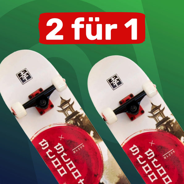 Slide Skateboard 31-Zoll Scoo Scoot 2 für 1